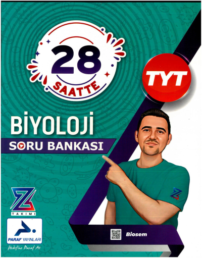 TYT 28 Saatte Biyoloji Soru Bankası PRF Paraf Yayınları ANKA Fotokopi
