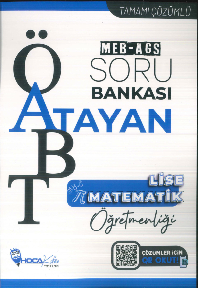 2025 ÖABT MEB-AGS Lise Matematik Öğretmenliği Atayan Soru Bankası Çözümlü Hoca Kafası Yayınları ANKA Fotokopi