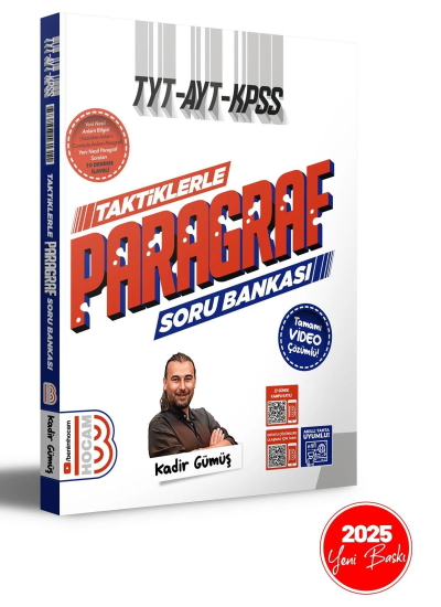 TYT - AYT - KPSS Taktiklerle Paragraf Tamamı Video Çözümlü Soru Bankası Benim Hocam Yayınları ANKA Fotokopi