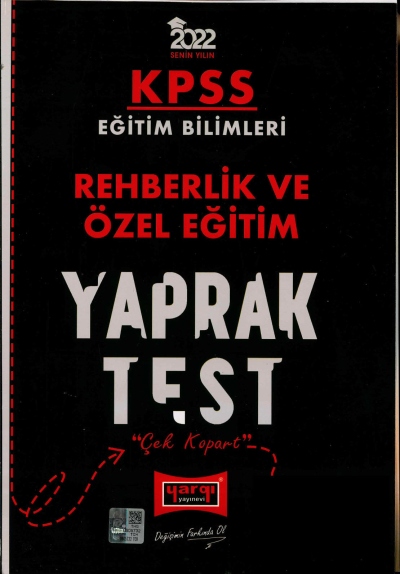 REHBERLİK VE ÖZEL EĞİTİM YAPRAK TEST ANKA Fotokopi