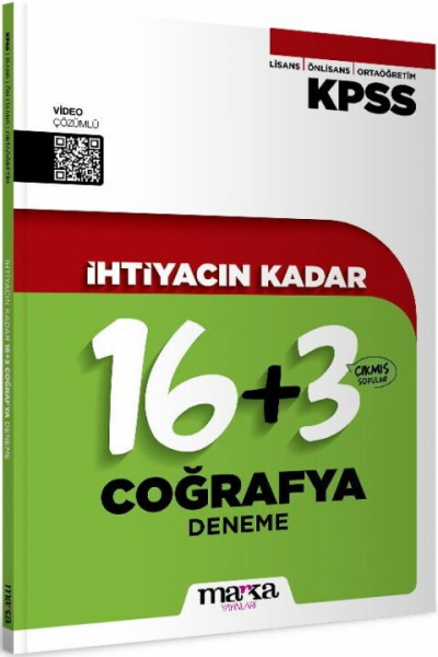2026 KPSS İhtiyacın Kadar Coğrafya 19 Deneme Marka Yayınları ANKA Fotokopi
