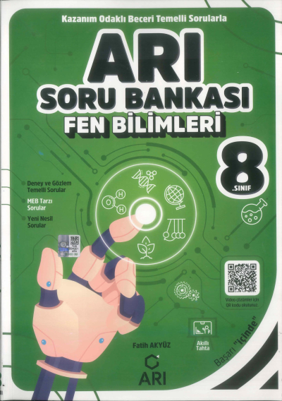 8. Sınıf Fen Bilimleri Arı Soru Bankası Arı Yayıncılık