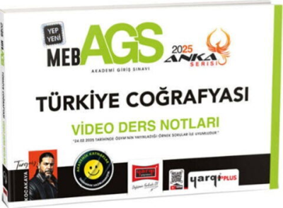 2025 MEB AGS Anka Serisi Türkiye Coğrafyası Video Ders Notları Yargı Yayınları ANKA Fotokopi