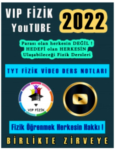 2022 Güncel TYT VİP FİZİK Video Serisi ANKA Fotokopi