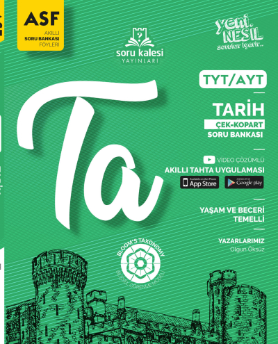 TYT AYT Tarih Çek Kopart Akıllı Soru Bankası Föyü Soru Kalesi Yayınları ANKA Fotokopi