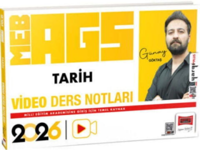 2026 MEB-AGS Öğretmen Adayları İçin Tarih Video Ders Notları Yargı Yayınevi ANKA Fotokopi