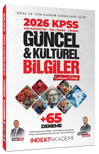 2026 KPSS Güncel ve Kültürel Bilgiler Çalışma Kitabı 65 Deneme İlaveli İndeks Akademi Yayıncılık ANKA Fotokopi