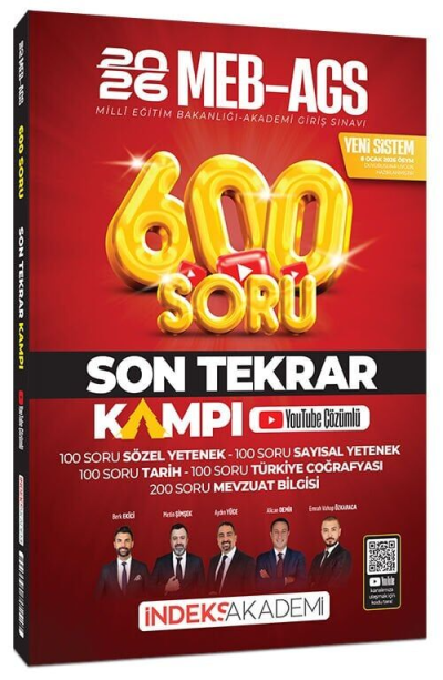 2026 MEB-AGS Son Tekrar Kampı 600 Soru Bankası Youtube Video Çözümlü İndeks Akademi Yayıncılık ANKA Fotokopi