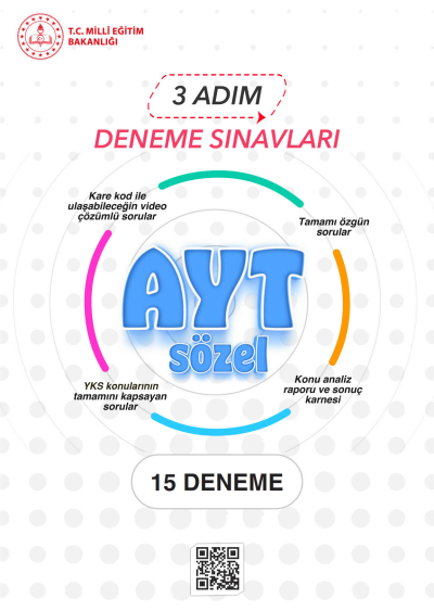 3 Adım Deneme Sınavları AYT Sözel 15 Deneme ANKA Fotokopi
