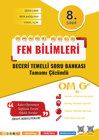8. Sınıf Omage Gold Fen Bilimleri Soru Bankası Omage Yayınları ANKA Fotokopi