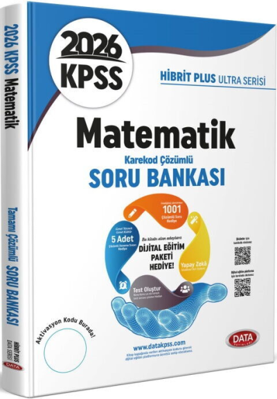 2026 KPSS Matematik Hibrit Plus Ultra Serisi Karekod Çözümlü Soru Bankası Data Yayınları ANKA Fotokopi