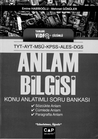 Anlam Bilgisi Konu Anlatımlı Soru Bankası ANKA Fotokopi