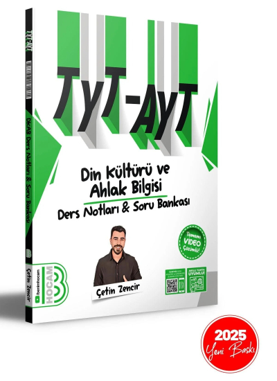 2025 TYT-AYT Din Kültürü ve Ahlak Bilgisi Ders Notları ve Tamamı Video Çözümlü Soru Bankası ANKA Fotokopi