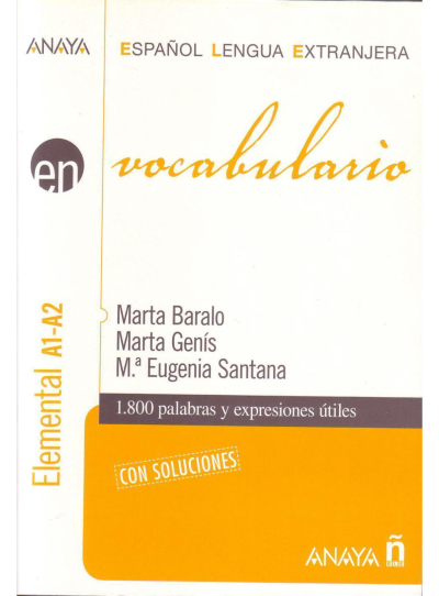 Vocabulario. Nivel elemental A1 (Espanol lengua extranjera / Spanish for Foreigners (İspanyolca) ANKA Fotokopi