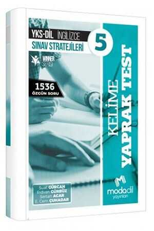 YKS DİL İngilizce Sınav Stratejileri 5 Kelime Yaprak Test Modadil Yayınları ANKA Fotokopi