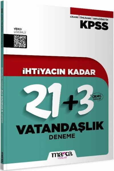 2026 KPSS İhtiyacın Kadar Vatandaşlık 24 Deneme Marka Yayınları ANKA Fotokopi