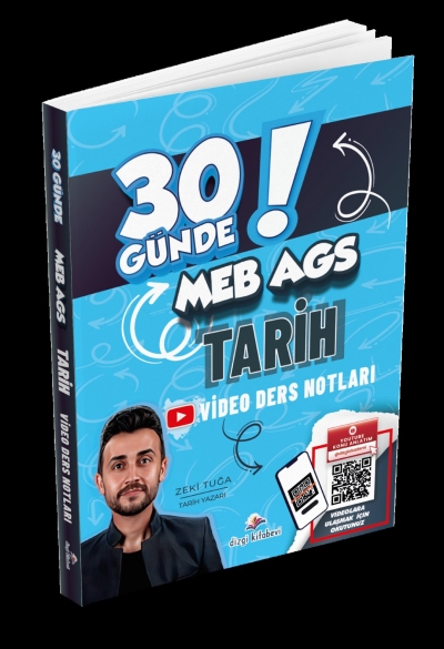 2026 MEB AGS 30 Günde Tarih Video Ders Notları Zeki Tuğa Dizgi Kitap ANKA Fotokopi