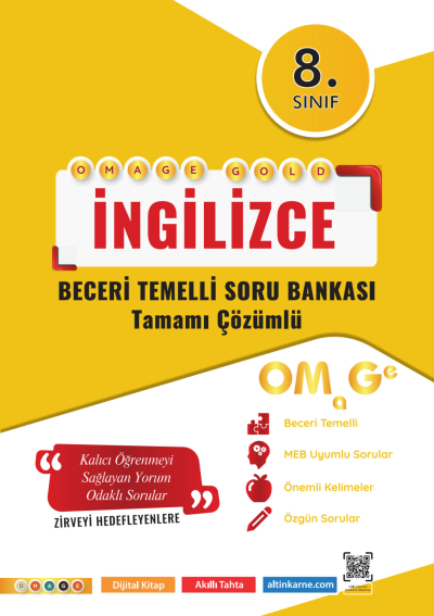 8.Sınıf İngilizce Motivasyon Soru Bankası Omage Yayınları ANKA Fotokopi