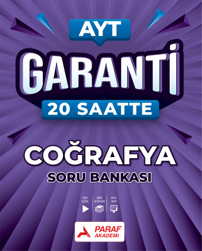 AYT Garanti 20 Saatte Coğrafya Soru Bankası Paraf Akademi ANKA Fotokopi