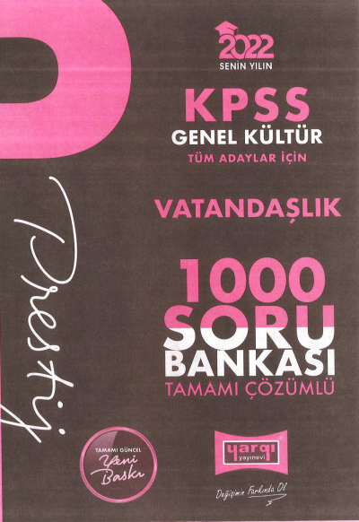 PRESTİJ VATANDAŞLIK TAMAMI ÇÖZÜMLÜ SORU BANKASI