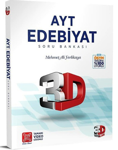 AYT Edebiyat 3D Tamamı Video Çözümlü Soru Bankası ANKA Fotokopi