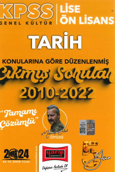 TARİH KONULARINA GÖRE DÜZENLENMİŞ 2010-2022 TAMAMI ÇÖZÜMLÜ ÇIKMIŞ SORULAR ANKA Fotokopi