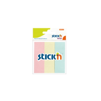 3 Pastel Renk Kağıt Ayraç 50 Yaprak 76x25 Yapışkanlı Not Kağıdı ANKA Fotokopi