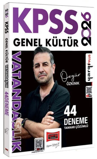 2026 KPSS Genel Kültür Tamamı Çözümlü Vatandaşlık 44 Deneme (Özgür Özkınık) Yargı Yayınları ANKA Fotokopi