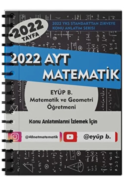 Eyüp B. 2022 Matematik TYT Video Ders Notları