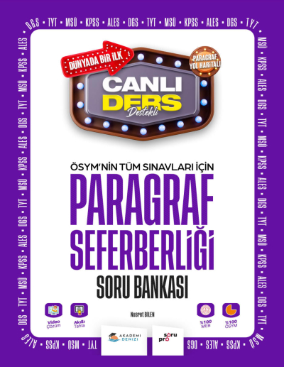 ÖSYM nin Tüm Sınavlar İçin Paragraf Seferberliği Soru Bankası ANKA Fotokopi