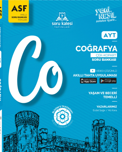 AYT Coğrafya Akıllı Soru Bankası Föyü ASF Soru Kalesi Yayınları ANKA Fotokopi