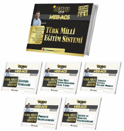 MEB-AGS Türk Milli Eğitim Sistemi DEJAVU Konu Anlatımlı 5'li Fasikül Set TKM Akademi ANKA Fotokopi