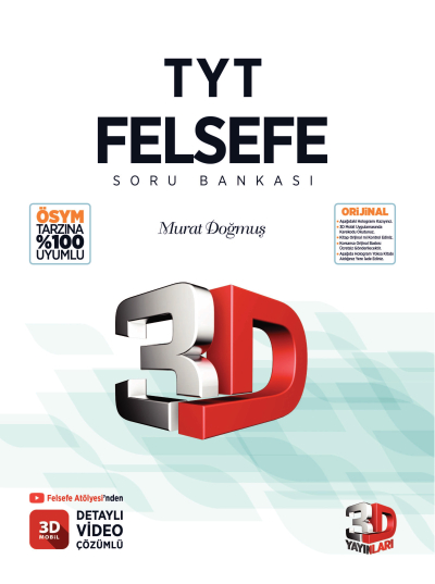 3D TYT Felsefe Soru Bankası ANKA Fotokopi