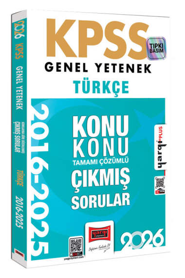 2026 KPSS Genel Yetenek Türkçe 2016-2026 Konu Konu Tamamı Çözümlü Çıkmış Sorular Yargı Yayınları ANKA Fotokopi