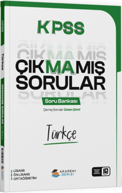 KPSS Türkçe Çıkmamış Sorular Soru Bankası Akademi Denizi ANKA Fotokopi