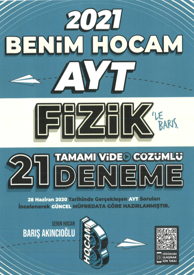 2021 AYT Fizik Tamamı Video Çözümlü 21 Deneme Sınavı ANKA Fotokopi