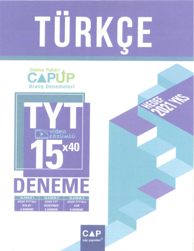TYT Türkçe 15 x 40 Up Deneme ANKA Fotokopi