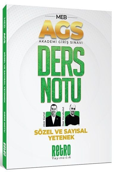 2025 MEB AGS Sözel ve Sayısal Yetenek Ders Notu Retro Kitap