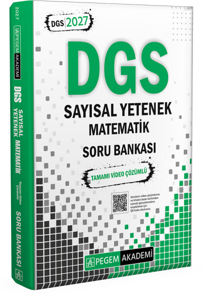2027 DGS Sayısal Yetenek Matematik Tamamı Video Çözümlü Soru Bankası Pegem Akademi ANKA Fotokopi