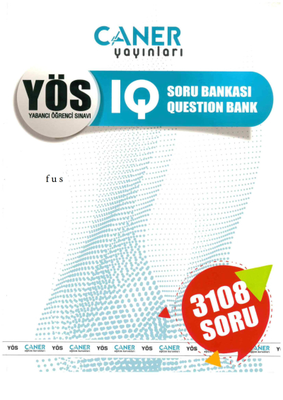 Caner Yayınları YÖS IQ Soru Bankası 3108 Soru ANKA Fotokopi
