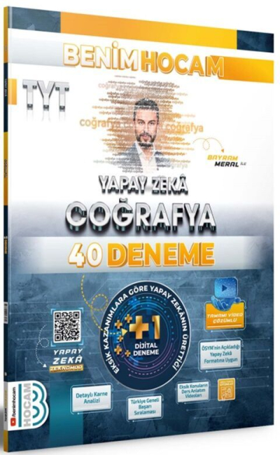 2025 TYT Yapay Zeka Coğrafya 40 Deneme Benim Hocam Yayınları