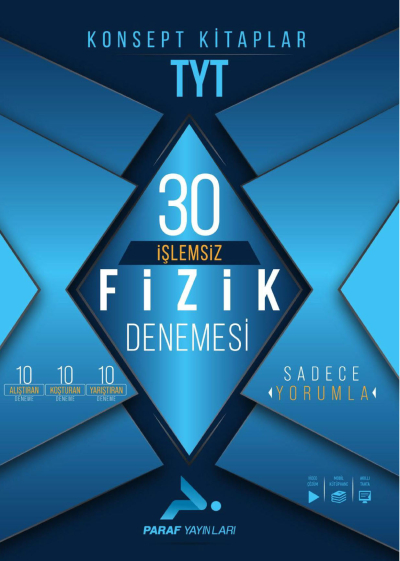 TYT İşlemsiz Fizik 30 Deneme Paraf Yayınları ANKA Fotokopi