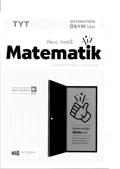TYT Yeni Nesil Matematik Video Çözümlü Soru Bankası ANKA Fotokopi