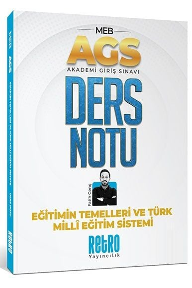 2025 MEB AGS Türk Milli Eğitim Sistemi ve Eğitimin Temelleri Ders Notu Retro Kitap ANKA Fotokopi