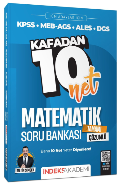 Matematik Kafadan 10 Net Soru Bankası Çözümlü İndeks Akademi ANKA Fotokopi