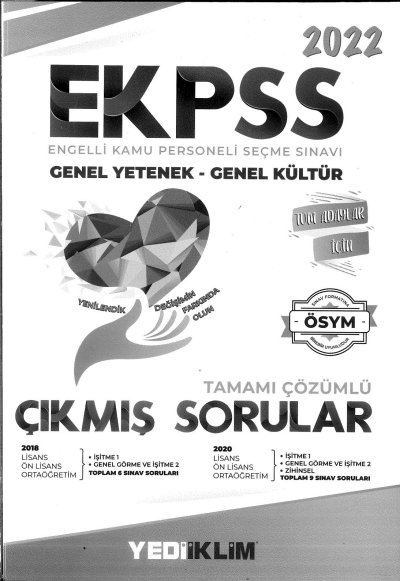 EKPSS TÜM ADAYLAR TAMAMI ÇÖZÜMLÜ ÇIKMIŞ SORULAR ANKA Fotokopi