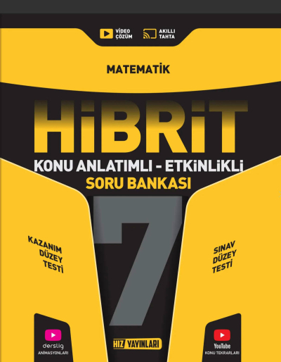 7.Sınıf Matematik HİBRİT Soru Bankası Hız Yayınları ANKA Fotokopi