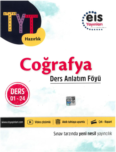 TYT Coğrafya Ders Anlatım Föyü Eİs Yayınları Ders:01-24 ANKA Fotokopi