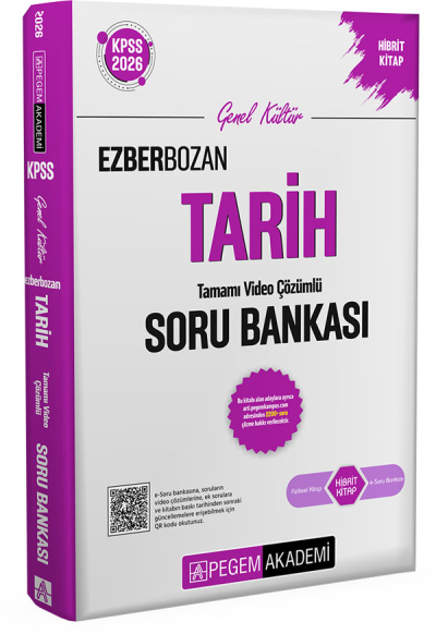 2026 KPSS Genel Yetenek Genel Kültür Ezberbozan Tarih Tamamı Video Çözümlü Soru Bankası Pegem Akademi Yayıncılık ANKA Fotokopi