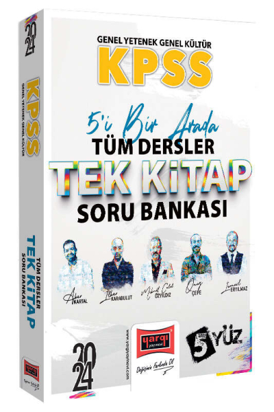 2024 KPSS Lisans GK-GY 5Yüz Ekibi Tüm Dersler Tek Kitap Soru Bankası ANKA Fotokopi
